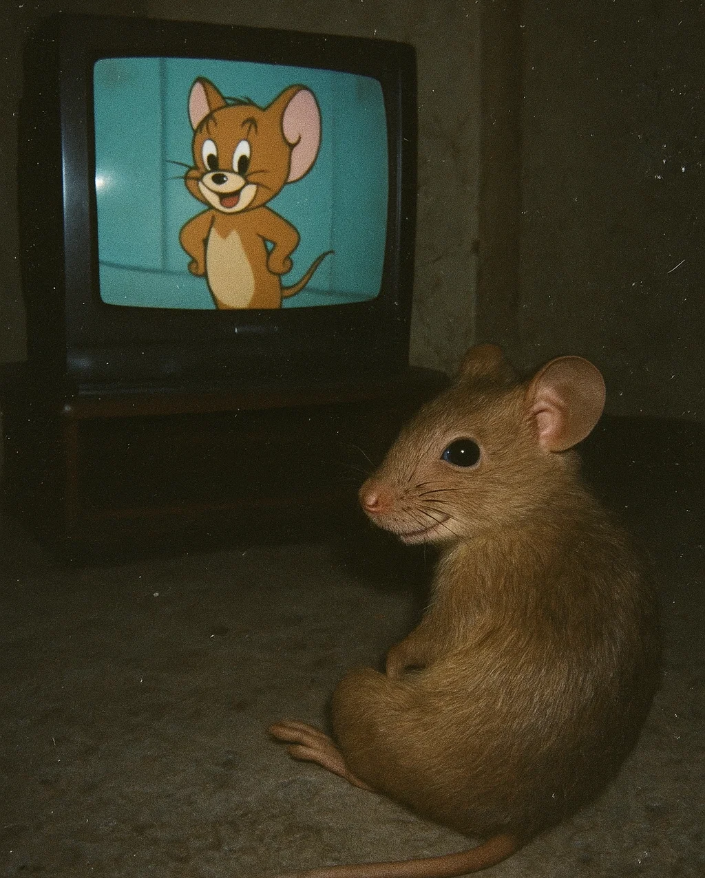 Jerry watching Jerry